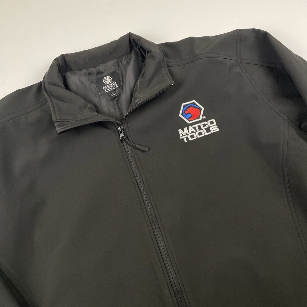 Matco Tools Full Zip Soft Shell Jacket Men’s 3XL Black Embroidered Logo Lined